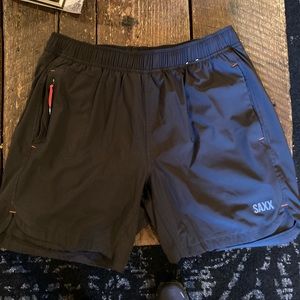 Black Saxx Gainmaker 2N1 Training Shorts Size Large